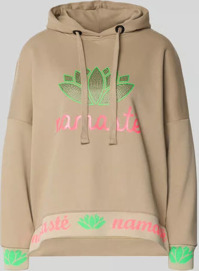 Miss goodlife Oversized HOODIE met strass-steentjes Model 'Namaste' - Foto 2