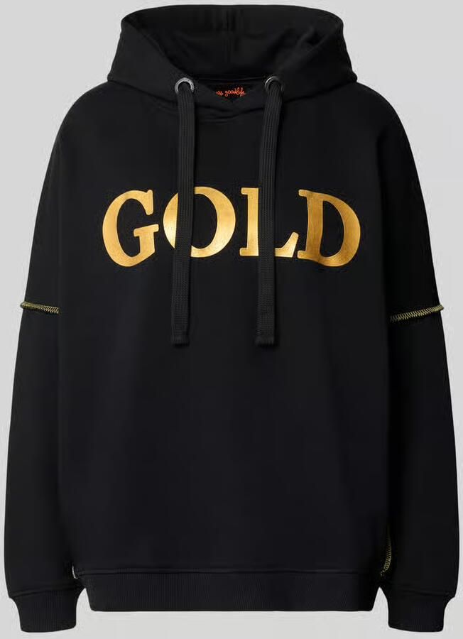 Miss goodlife oversized hoodie van pure katoen model 'Silver and Gold'
