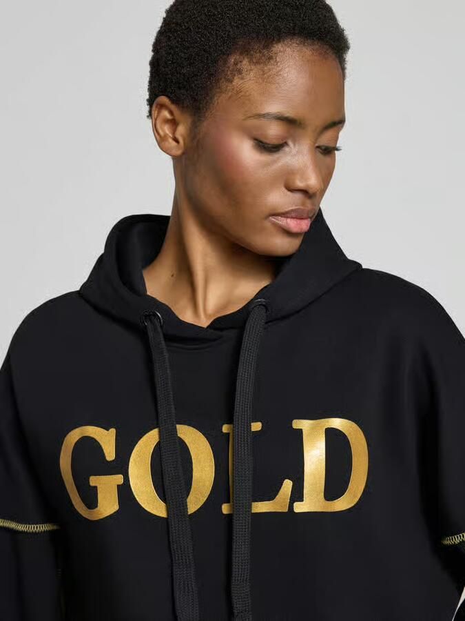Miss goodlife oversized hoodie van pure katoen model 'Silver and Gold' - Foto 2