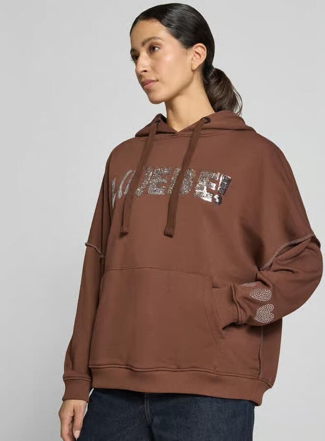 Miss goodlife oversized hoodie van puur katoen model 'L(I)EBE'