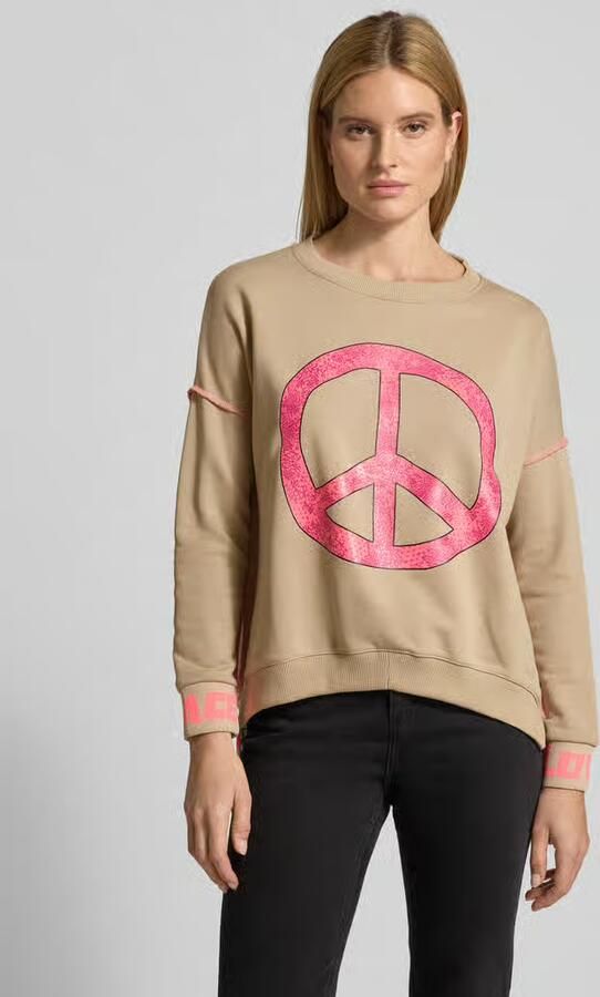 Miss goodlife Oversized sweatshirt met geribde boorden - Foto 2