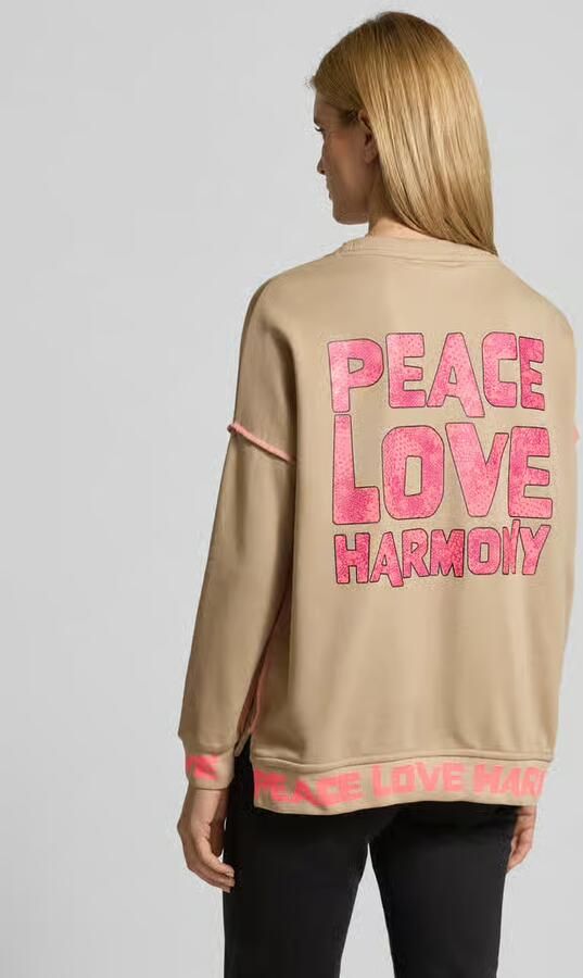 Miss goodlife Oversized sweatshirt met geribde boorden - Foto 3