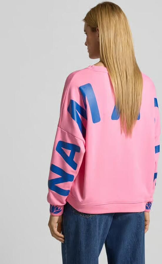 Miss goodlife Oversized sweatshirt met geribde boorden - Foto 2