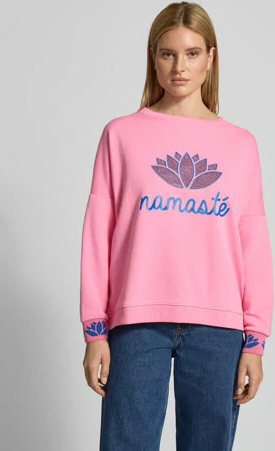 Miss goodlife Oversized sweatshirt met geribde boorden - Foto 3