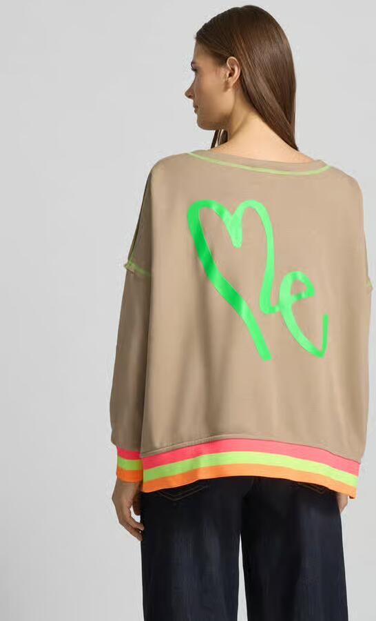 Miss goodlife Oversized sweatshirt met geribde boorden - Foto 3