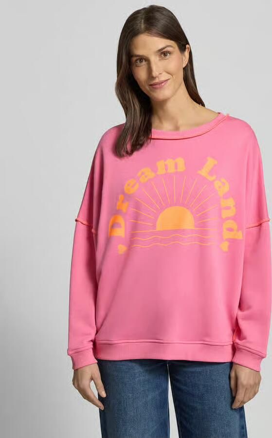 Miss goodlife Oversized sweatshirt met geribde boorden - Foto 2