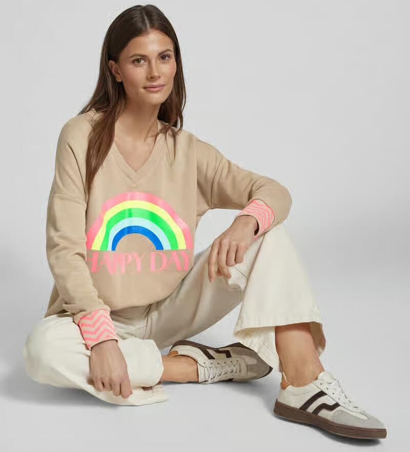 Miss goodlife Oversized sweatshirt met motiefprint