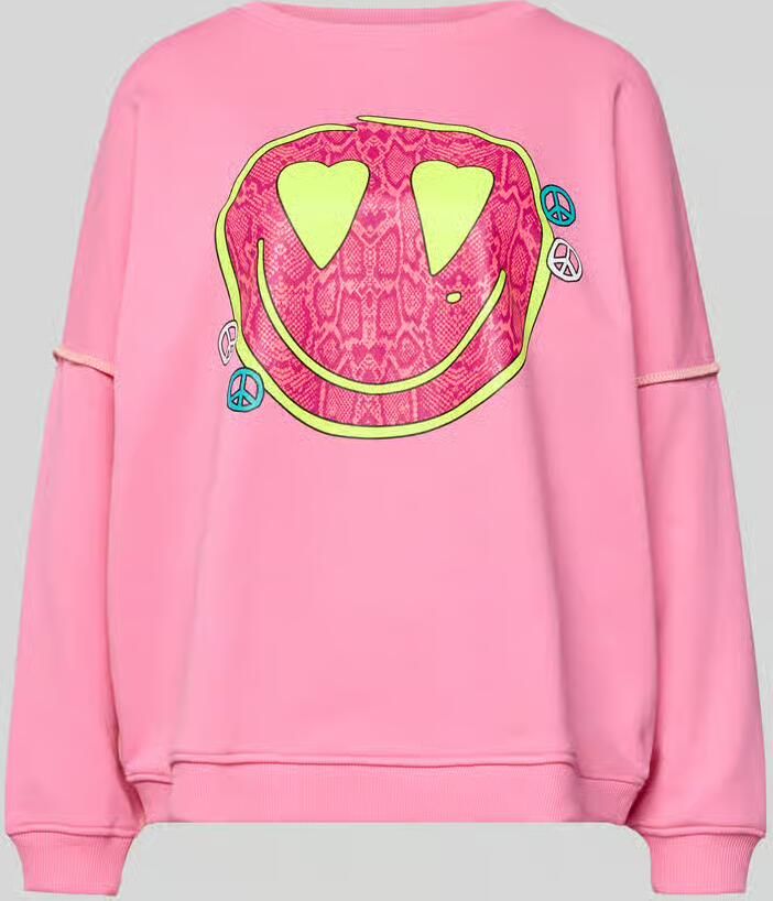 Miss goodlife Oversized sweatshirt met motiefprint