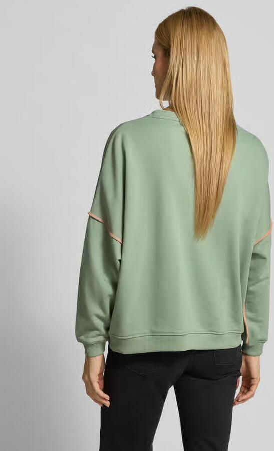 Miss goodlife Oversized sweatshirt met motiefprint model 'Heartface'