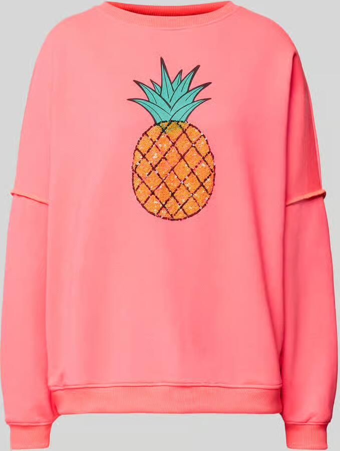 Miss goodlife Oversized sweatshirt met pailletten