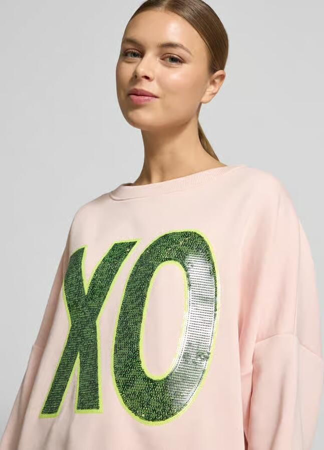 Miss goodlife Oversized sweatshirt met pailletten model 'XO' - Foto 2
