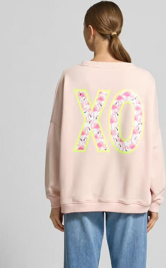 Miss goodlife Oversized sweatshirt met paillettenversiering model 'XO' - Foto 2