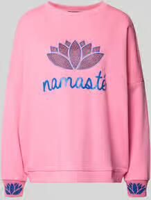 Miss goodlife Oversized sweatshirt met geribde boorden