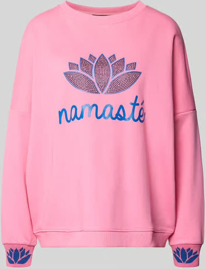 Miss goodlife Oversized sweatshirt met ribboorden