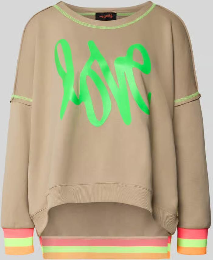 Miss goodlife Oversized sweatshirt met ribboorden