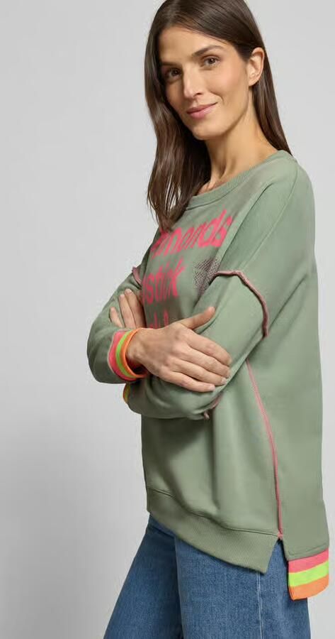 Miss goodlife Oversized sweatshirt met ribboorden - Foto 2