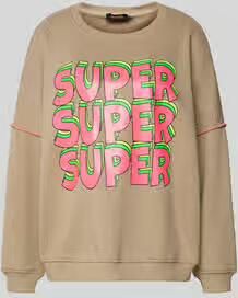Miss goodlife Oversized sweatshirt met geribde boorden