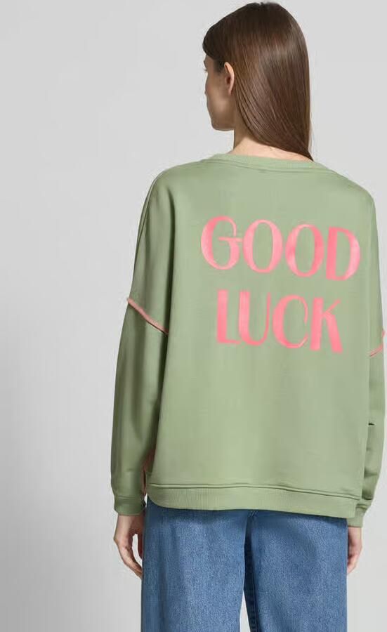 Miss goodlife Oversized sweatshirt met statementprint