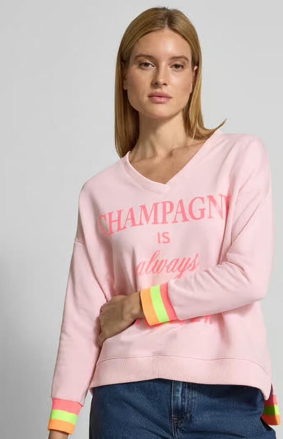 Miss goodlife Oversized sweatshirt met V-hals - Foto 2