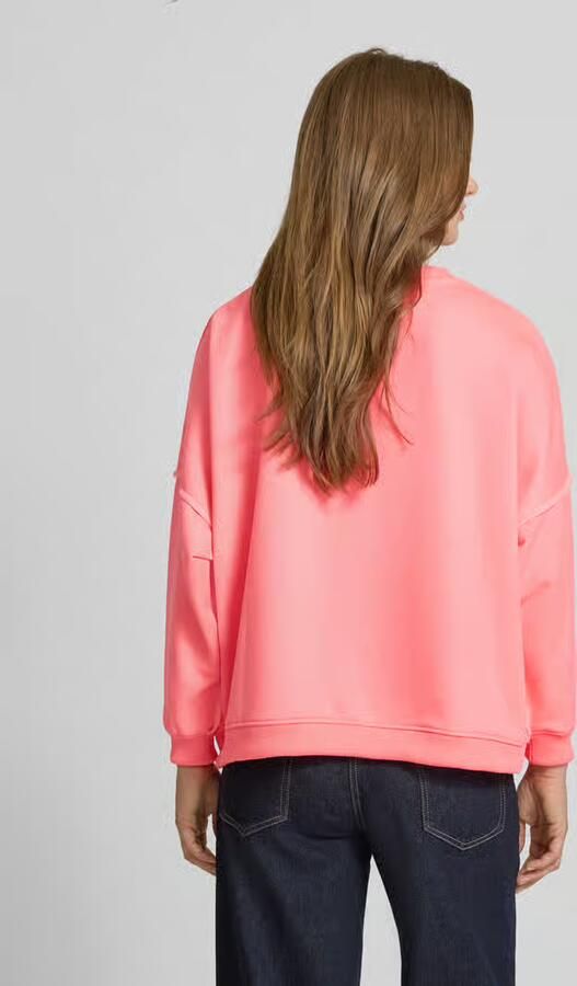Miss goodlife Oversized pullover van katoenmix met motiefprint