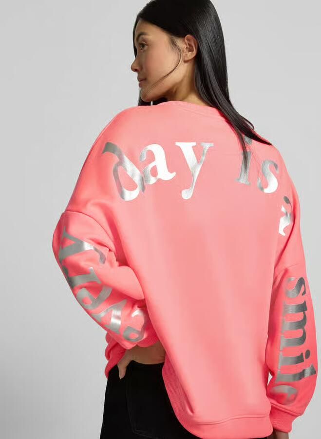 Miss goodlife oversized sweatshirt van katoenmix model 'Everyday'