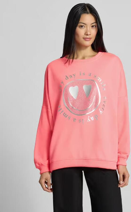 Miss goodlife oversized sweatshirt van katoenmix model 'Everyday' - Foto 3