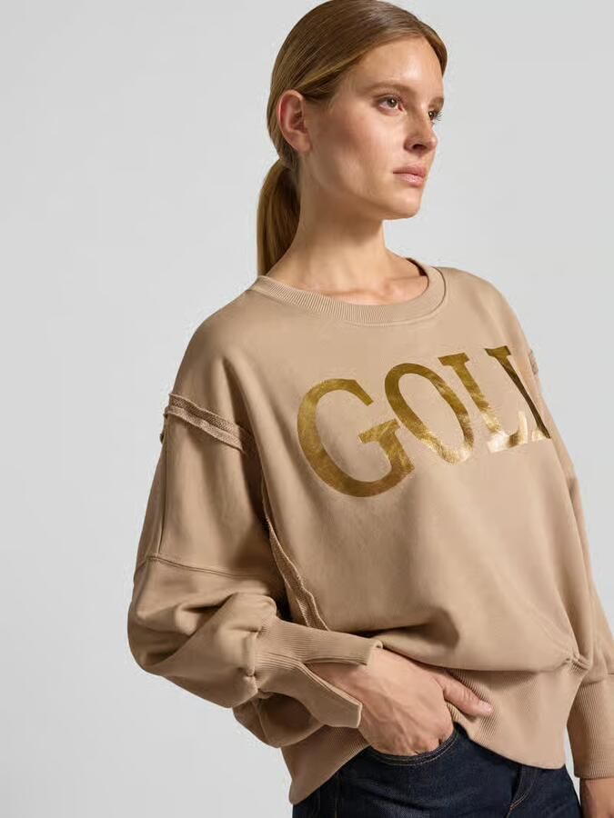 Miss goodlife oversized sweatshirt van pure katoen met statementprint