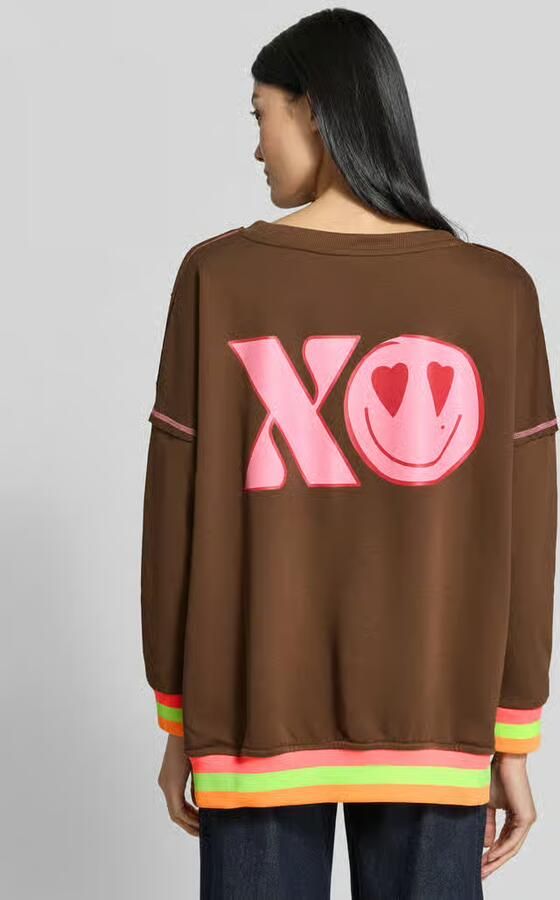 Miss goodlife oversized sweatshirt van pure katoen model 'XO Heartface' - Foto 2