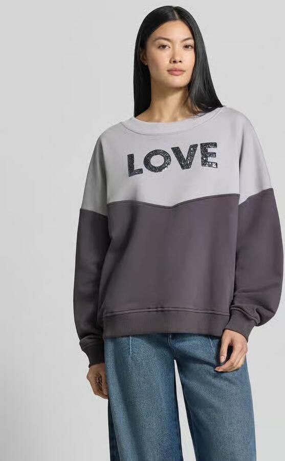 Miss goodlife Oversized sweatshirt van puur katoen - Foto 2