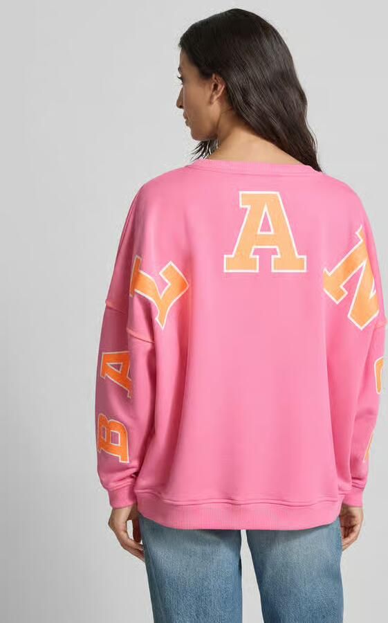 Miss goodlife Oversized sweatshirt van puur katoen met statementprint