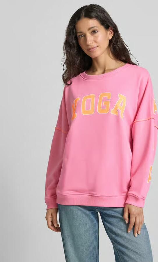 Miss goodlife Oversized sweatshirt van puur katoen met statementprint - Foto 2