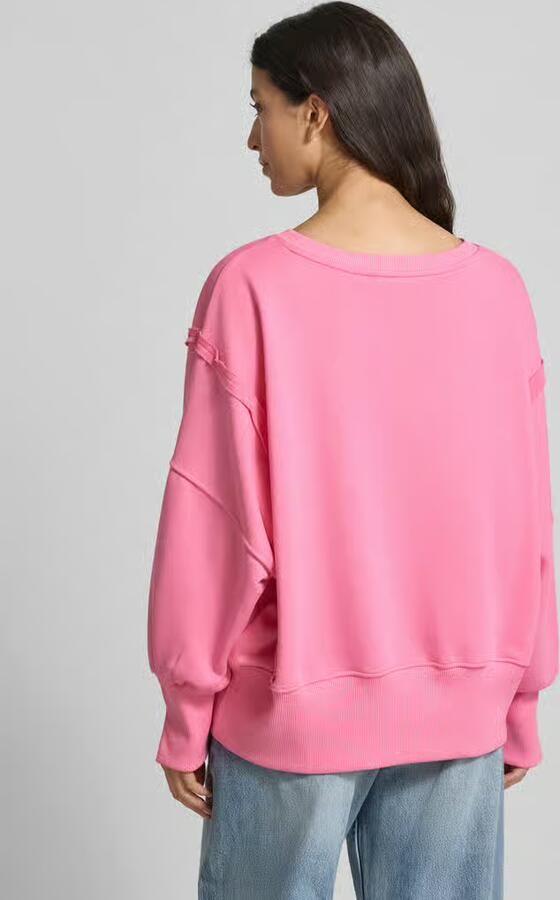 Miss goodlife Oversized sweatshirt van puur katoen met statementstitching