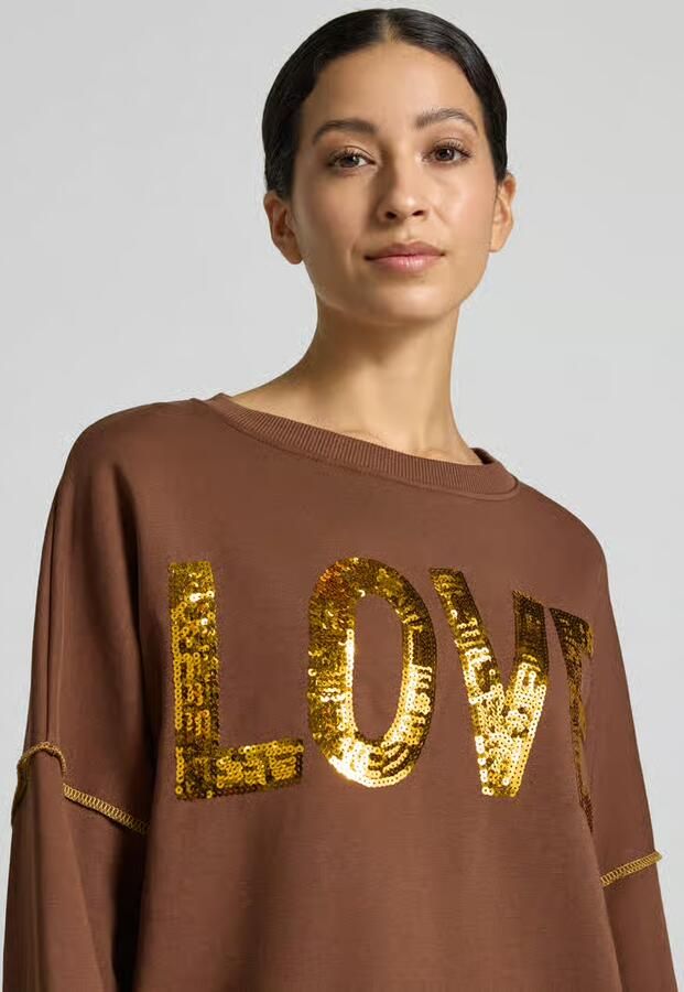 Miss goodlife oversized sweatshirt van puur katoen model 'LOVE'