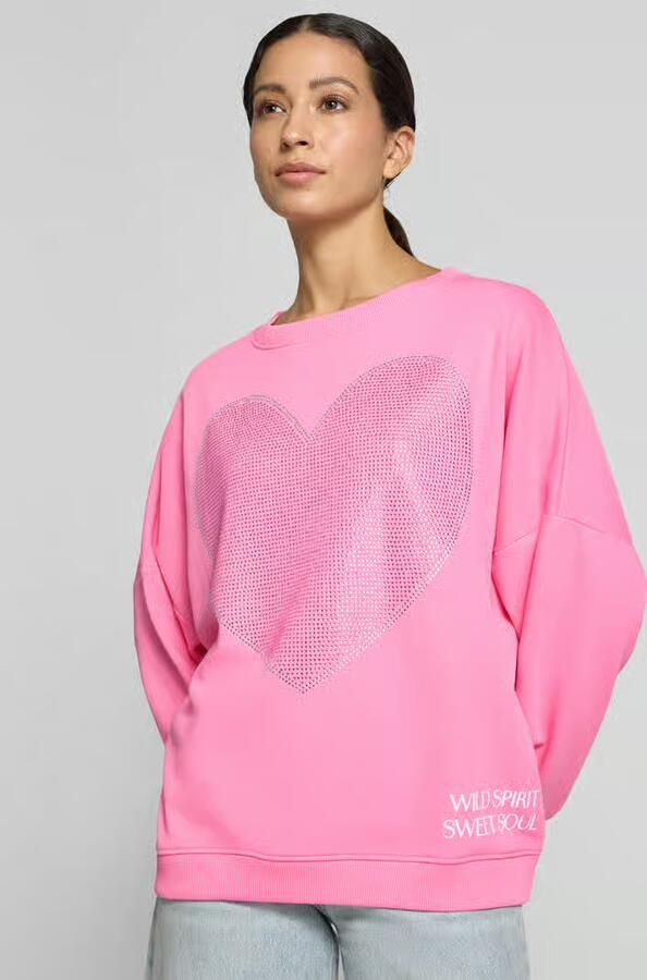 Miss goodlife oversized sweatshirt van puur katoen model 'Sweet Soul'