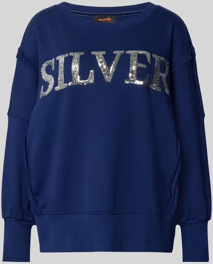 Miss goodlife oversized sweatshirt van puur katoen model 'Wide Silver' - Foto 2