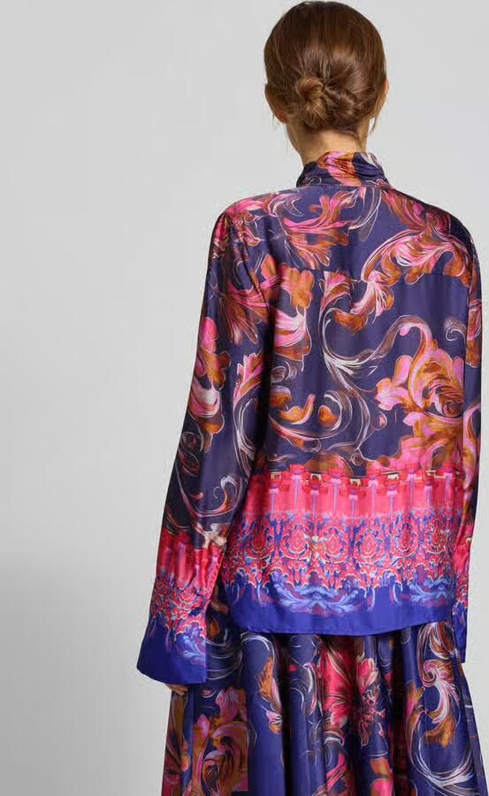 Miss goodlife Regular fit blouse met strikdetail