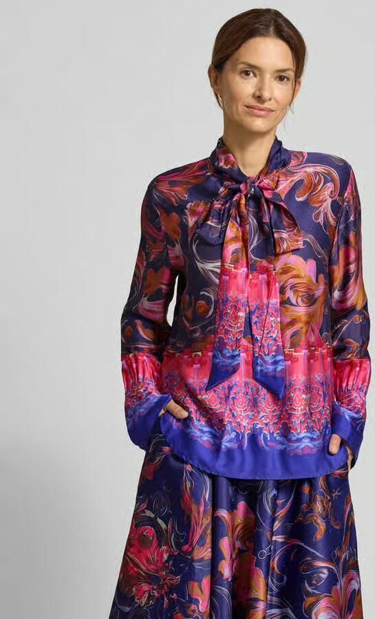 Miss goodlife Regular fit blouse met strikdetail - Foto 2