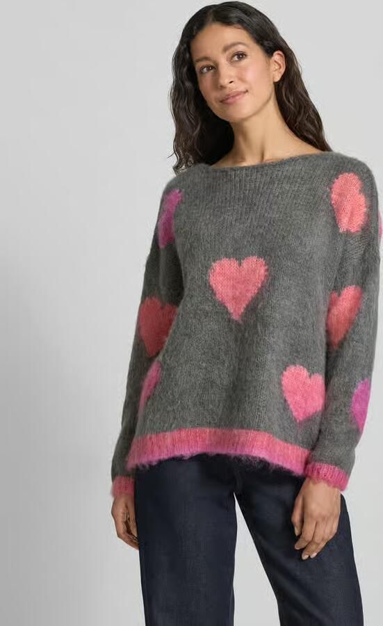 Miss goodlife Relaxed fit gebreide pullover van een mix van wol en alpaca - Foto 2