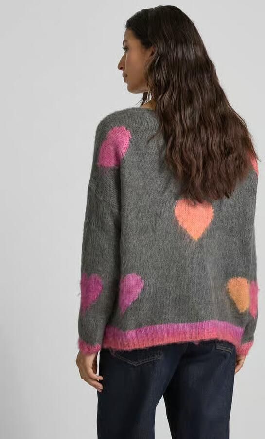 Miss goodlife Relaxed fit gebreide pullover van een mix van wol en alpaca