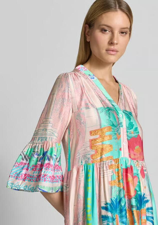 Miss goodlife relaxed fit mini-jurk van pure viscose model 'Love'