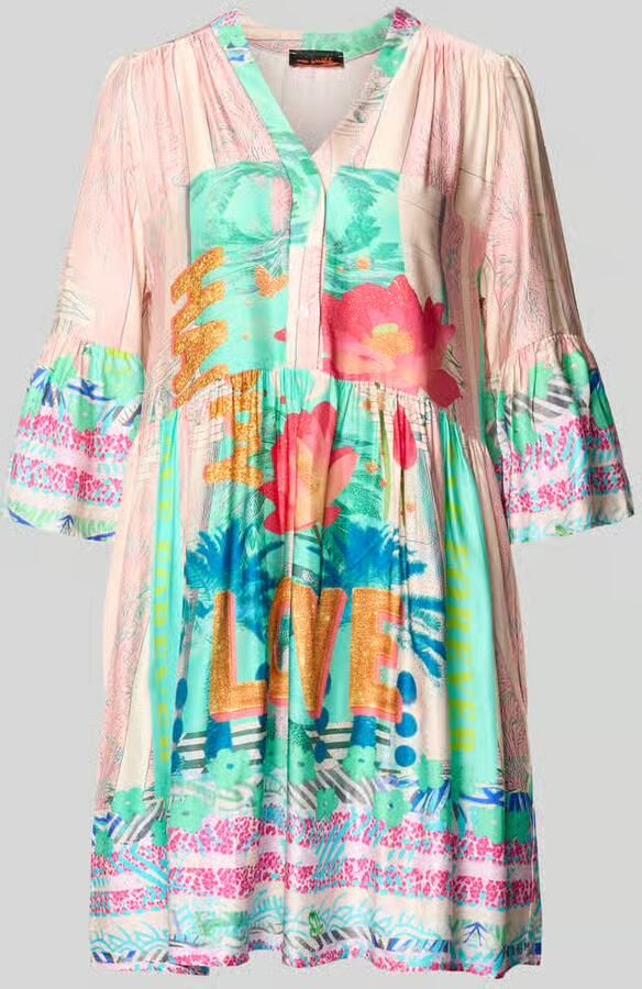 Miss goodlife relaxed fit mini-jurk van pure viscose model 'Love' - Foto 2