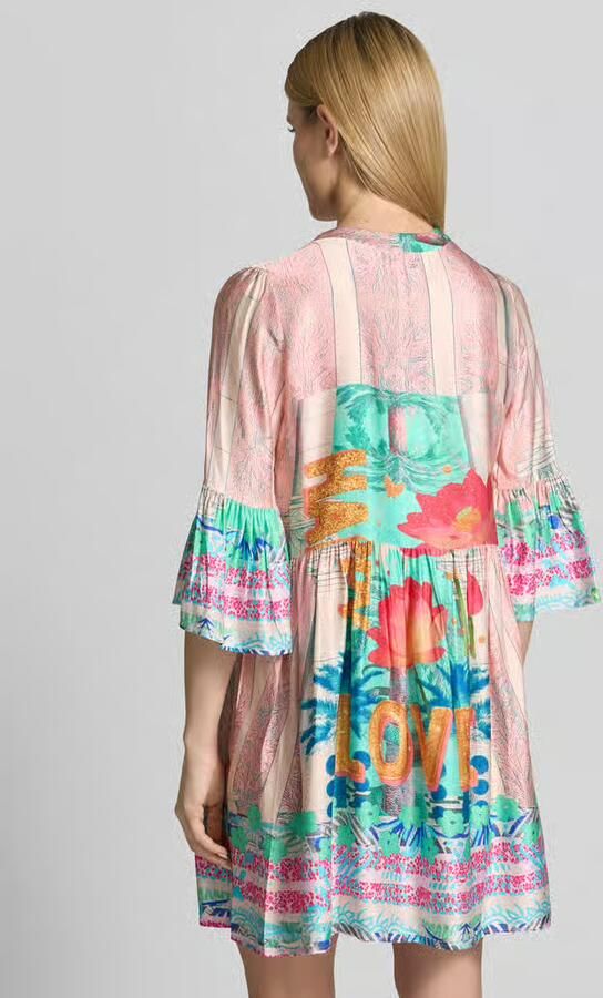 Miss goodlife relaxed fit mini-jurk van pure viscose model 'Love' - Foto 3