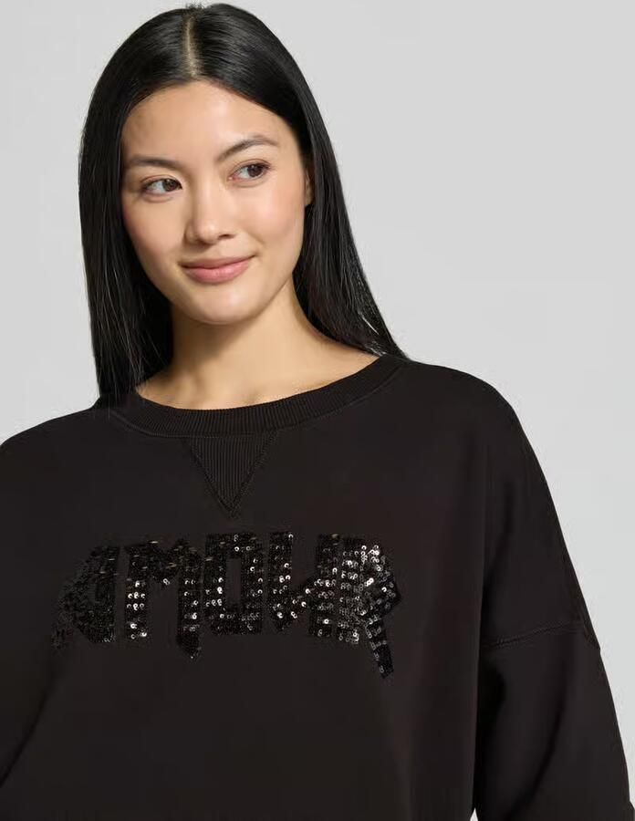Miss goodlife relaxed fit sweatshirt van puur katoen - Foto 2