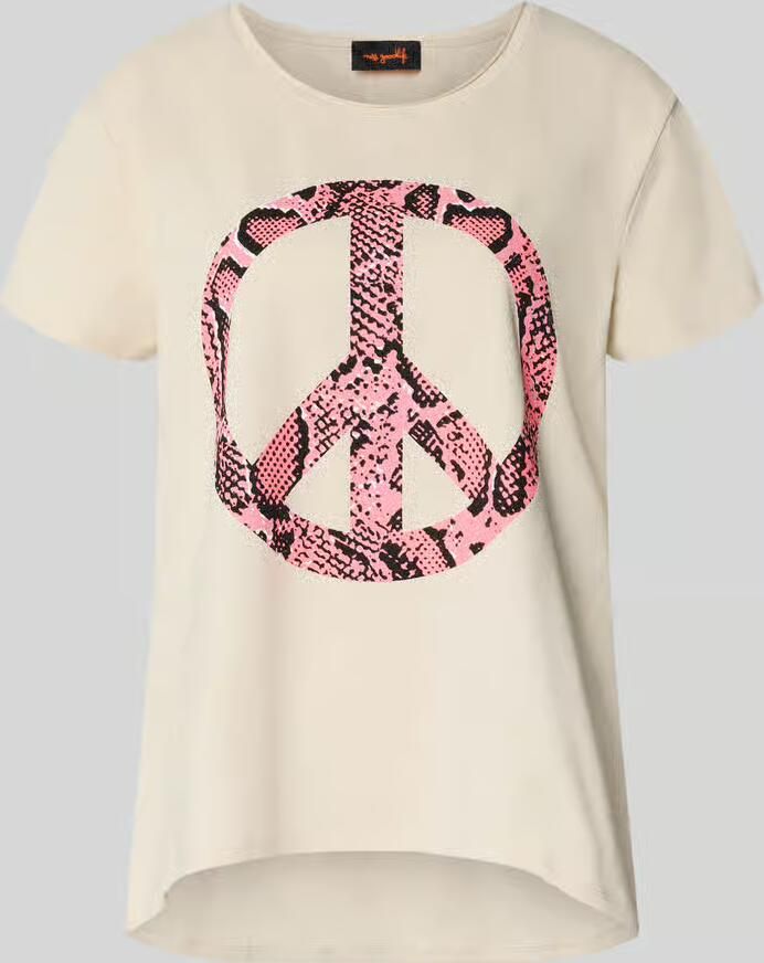 Miss goodlife Relaxed fit T-shirt met motiefprint model 'Peace' - Foto 2