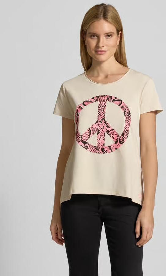 Miss goodlife Relaxed fit T-shirt met motiefprint model 'Peace' - Foto 2