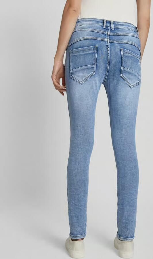 Miss goodlife Skinny fit jeans met knoopsluiting