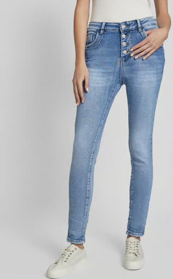 Miss goodlife Skinny fit jeans met knoopsluiting - Foto 2
