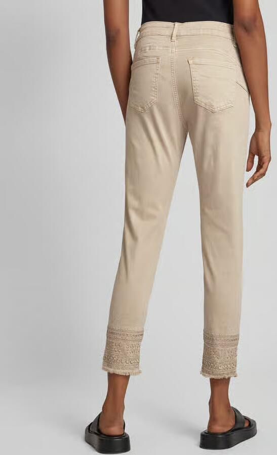 Miss goodlife Slim fit jeans met siersteentjes