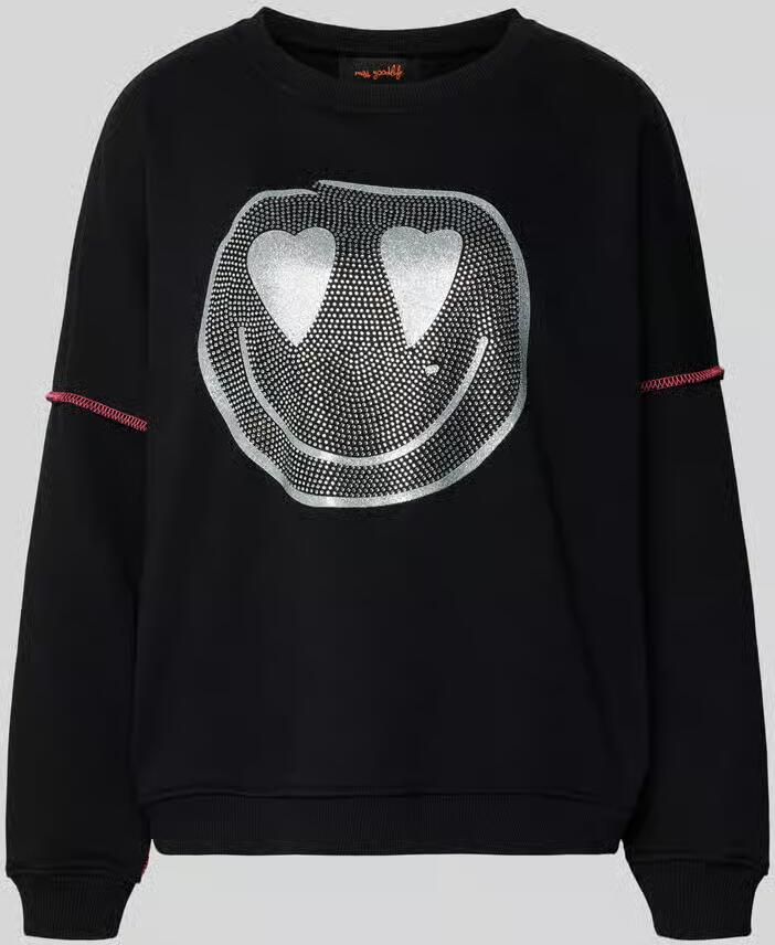 Miss goodlife Sweatshirt met labeldetail