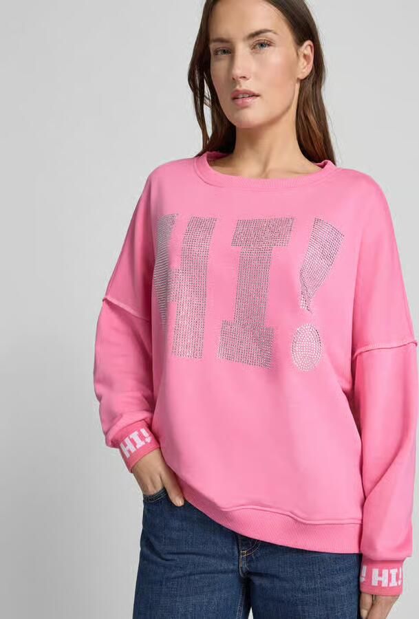 Miss goodlife Sweatshirt met labeldetail - Foto 2